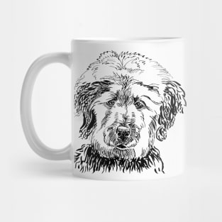 labradoodle portrait Mug